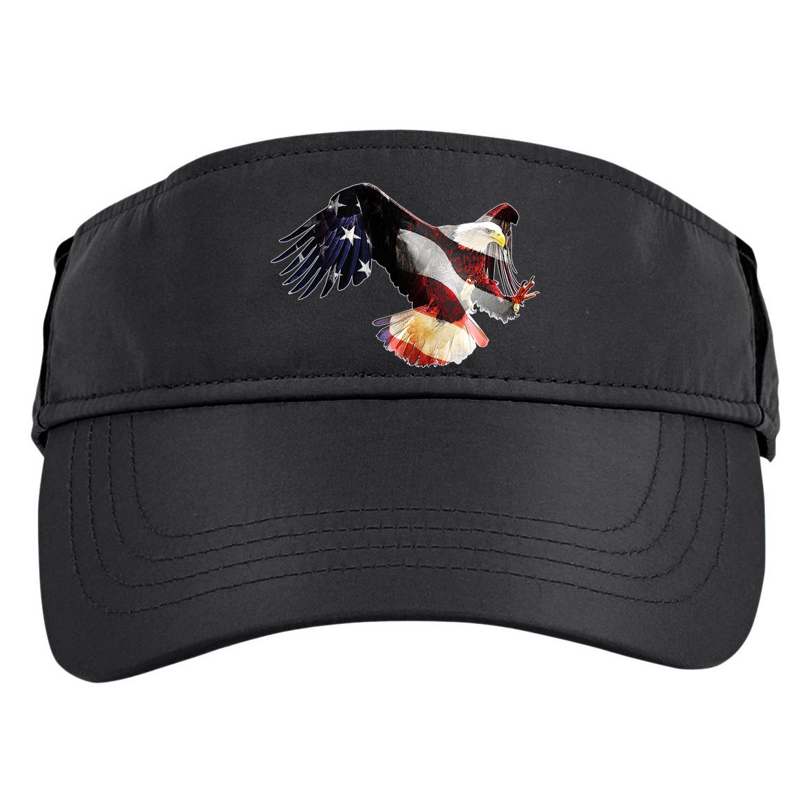 Patriotic American Bold Eagle Adult Drive Performance Visor