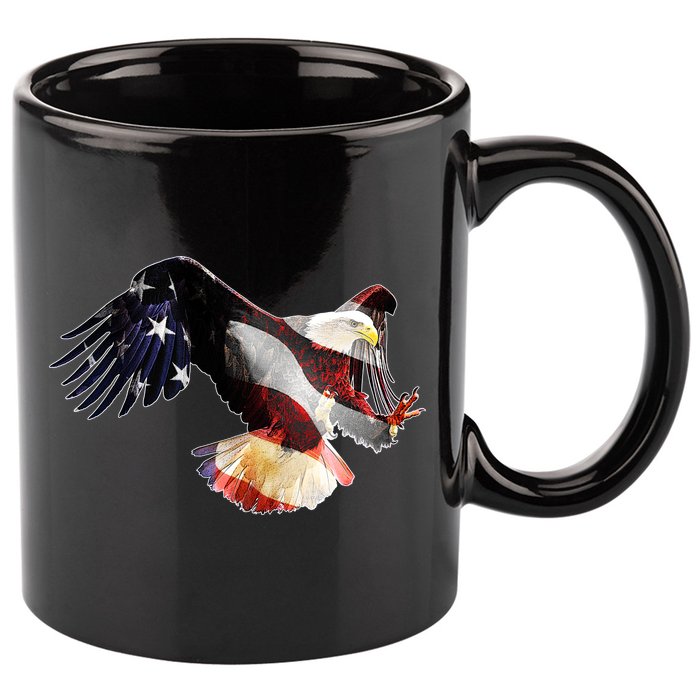 Patriotic American Bold Eagle 11oz C Handle Ceramic Mug