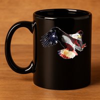 Patriotic American Bold Eagle 11oz C Handle Ceramic Mug