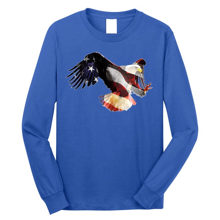 Patriotic American Bold Eagle Long Sleeve Shirt