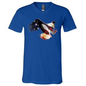 Patriotic American Bold Eagle V-Neck T-Shirt