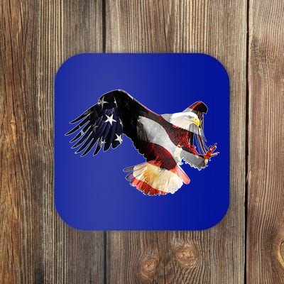 Patriotic American Bold Eagle Coaster