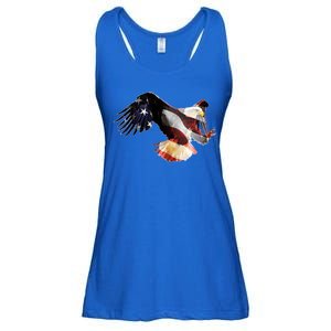 Patriotic American Bold Eagle Ladies Essential Flowy Tank