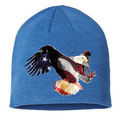 Patriotic American Bold Eagle Sustainable Beanie