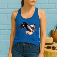 Patriotic American Bold Eagle Womens Tank Top