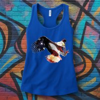 Patriotic American Bold Eagle Womens Tank Top