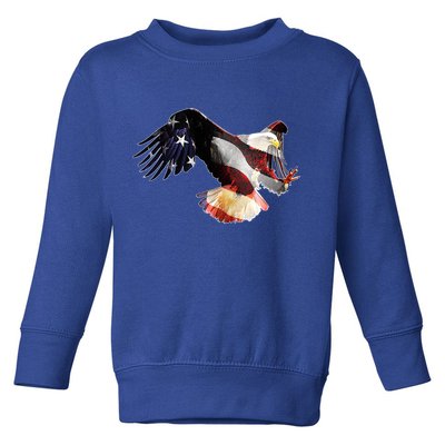 Patriotic American Bold Eagle Toddler Sweatshirt