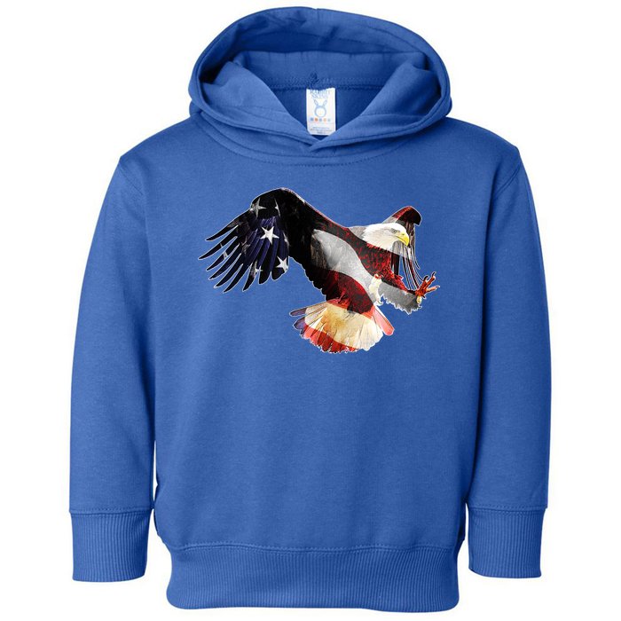 Patriotic American Bold Eagle Toddler Hoodie