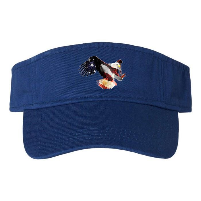 Patriotic American Bold Eagle Valucap Bio-Washed Visor