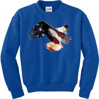 Patriotic American Bold Eagle Kids Sweatshirt