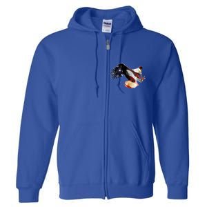 Patriotic American Bold Eagle Full Zip Hoodie