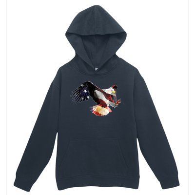 Patriotic American Bold Eagle Urban Pullover Hoodie