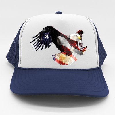 Patriotic American Bold Eagle Trucker Hat