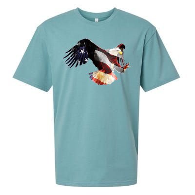 Patriotic American Bold Eagle Sueded Cloud Jersey T-Shirt