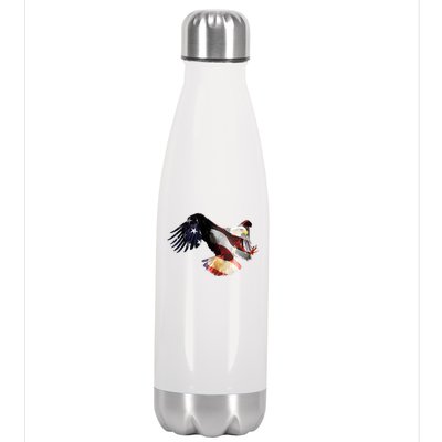 Patriotic American Bold Eagle Stainless Steel Insulated Water Bottle