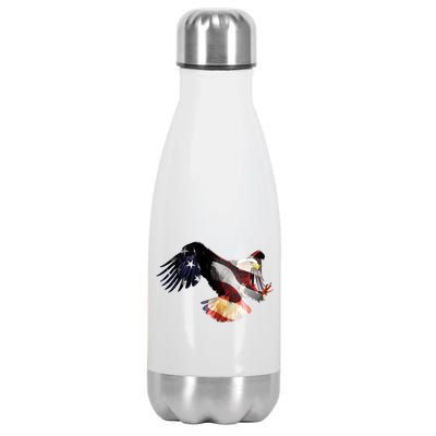 Patriotic American Bold Eagle Stainless Steel Insulated Water Bottle