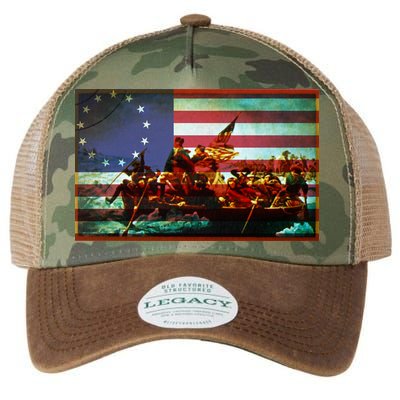 Patriotic Betsy Ross The Crossing Of Delaware Legacy Tie Dye Trucker Hat