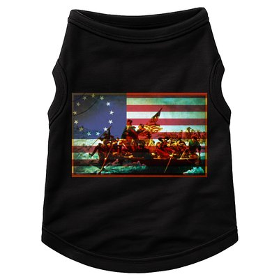 Patriotic Betsy Ross The Crossing Of Delaware Doggie Tank