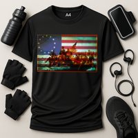 Patriotic Betsy Ross The Crossing Of Delaware Performance Shirt