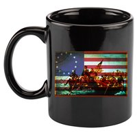 Patriotic Betsy Ross The Crossing Of Delaware 11oz C Handle Ceramic Mug