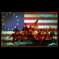 Patriotic Betsy Ross The Crossing Of Delaware Drawstring Bag