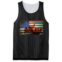 Patriotic Betsy Ross The Crossing Of Delaware Mesh Reversible Basketball Jersey Tank