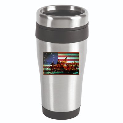 Patriotic Betsy Ross The Crossing Of Delaware 16oz Travel Tumbler