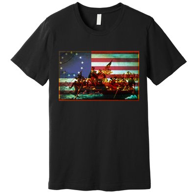 Patriotic Betsy Ross The Crossing Of Delaware Premium T-Shirt