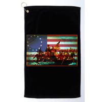 Patriotic Betsy Ross The Crossing Of Delaware Golf Towel