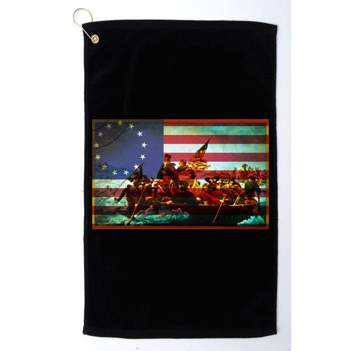 Patriotic Betsy Ross The Crossing Of Delaware Golf Towel