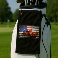 Patriotic Betsy Ross The Crossing Of Delaware Golf Towel