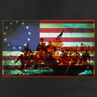 Patriotic Betsy Ross The Crossing Of Delaware Golf Towel