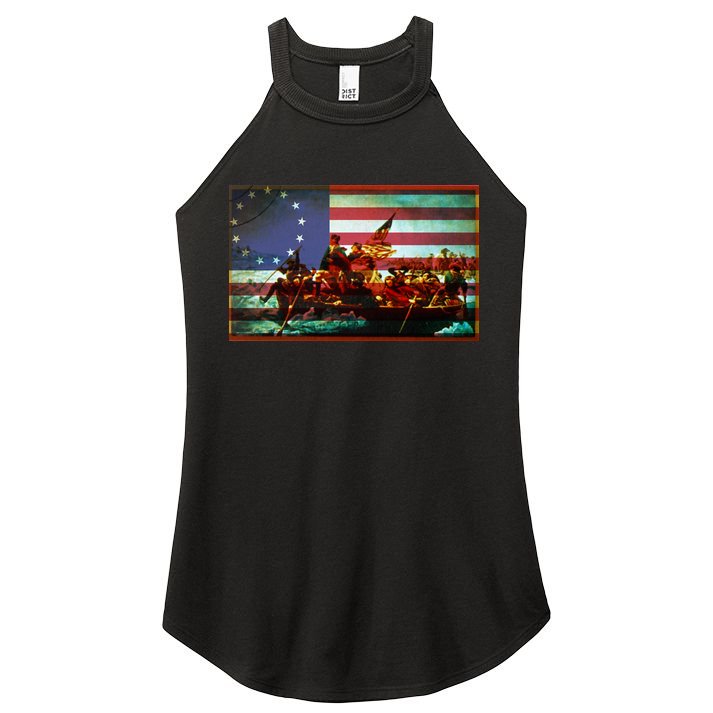 Patriotic Betsy Ross The Crossing Of Delaware Women's Perfect Tri Rocker Tank