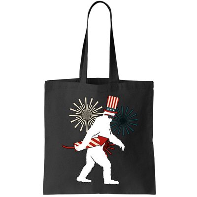 Patriotic Bigfoot Fireworks 4th of July Bag