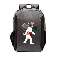 Patriotic Bigfoot Fireworks 4th of July Vector Backpack