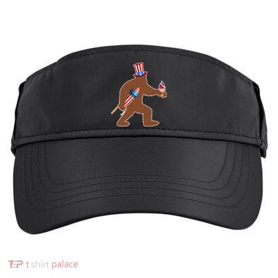Patriotic Bigfoot Fireworks USA Adult Drive Performance Visor