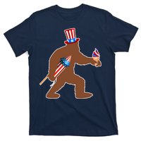 Patriotic Bigfoot Fireworks USA T-Shirt