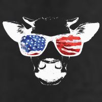 Patriotic Cow USA Flag Sunglasses Adult Drive Performance Visor