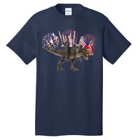 Patriotic Donald Trump On A Dinosaur Tall T-Shirt