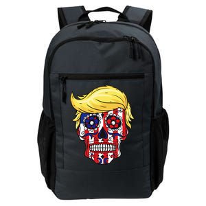 Patriotic Donald Trump Sugar Skull Daily Commute Backpack