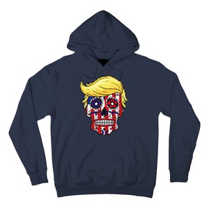 Patriotic Donald Trump Sugar Skull Hoodie