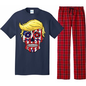 Patriotic Donald Trump Sugar Skull Pajama Set