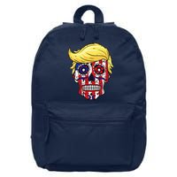 Patriotic Donald Trump Sugar Skull 16 in Basic Backpack