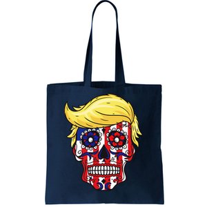 Patriotic Donald Trump Sugar Skull Tote Bag