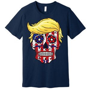 Patriotic Donald Trump Sugar Skull Premium T-Shirt