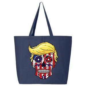 Patriotic Donald Trump Sugar Skull 25L Jumbo Tote