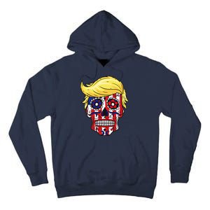 Patriotic Donald Trump Sugar Skull Tall Hoodie