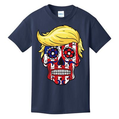 Patriotic Donald Trump Sugar Skull Kids T-Shirt