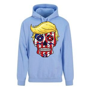 Patriotic Donald Trump Sugar Skull Unisex Surf Hoodie