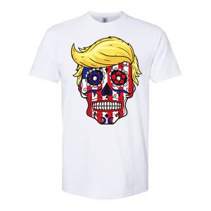 Patriotic Donald Trump Sugar Skull Softstyle® CVC T-Shirt